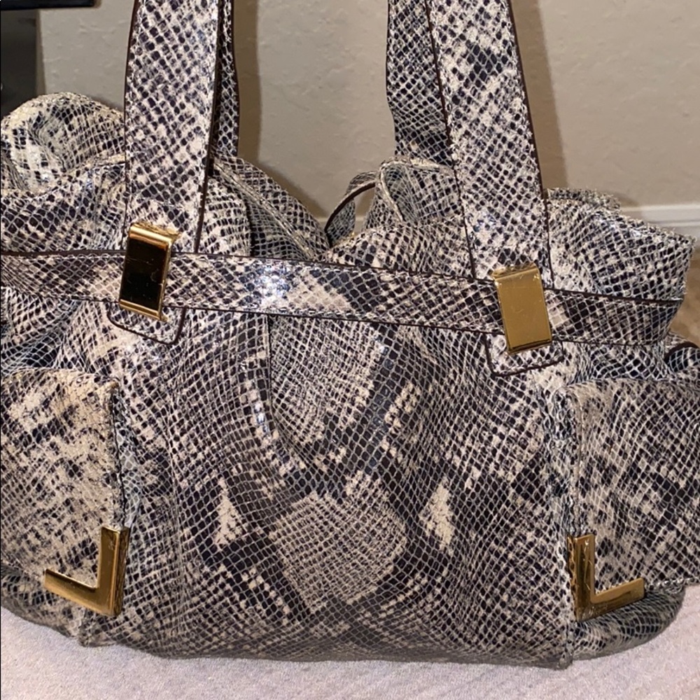 Michael Kors Beige Python Snakeskin Embossed Bag - image 2